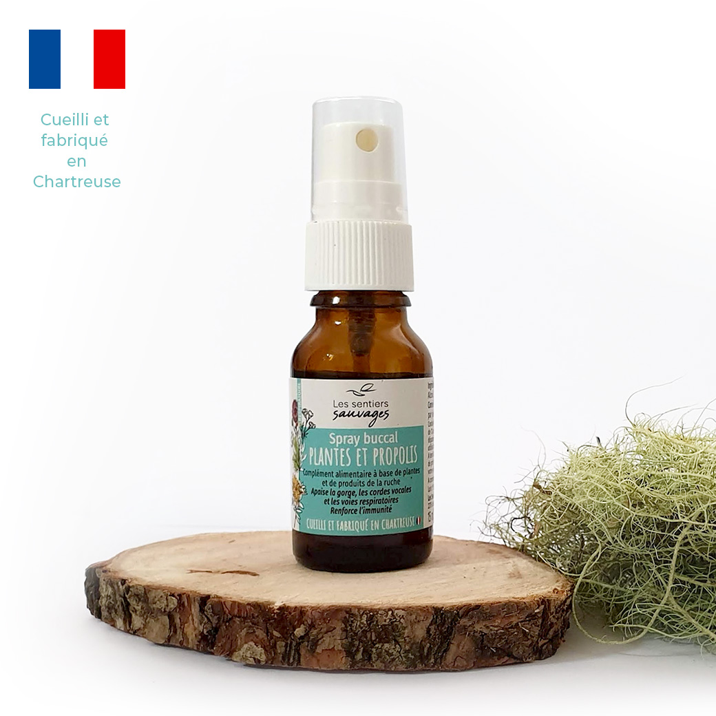 Spray propolis, miel & plantes - Les Sentiers sauvages • Rucher Royal